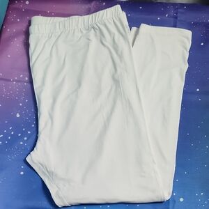 Anthony Richards White Leggings Size 3X Plus Size Stretch Comfort Casual